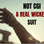 A still from Wicker movie trailer showing Alexander Skarsgård wicker suit created by Weta Workshop for the film Wicker.