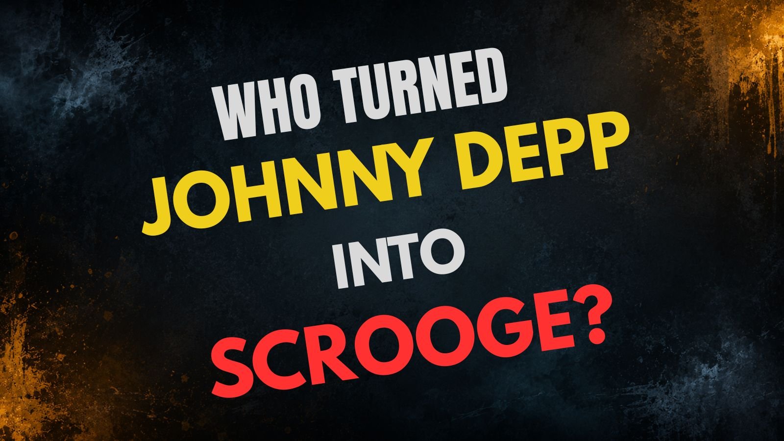 Johnny Depp Ebenezer makeup secrets revealed